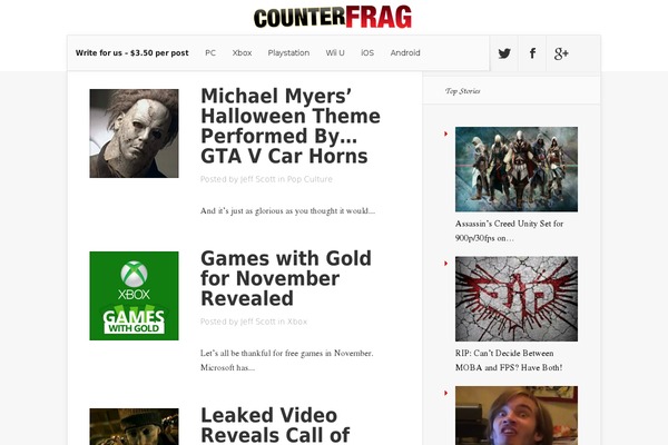Nexus theme site design template sample