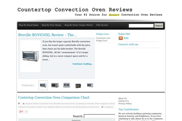 countertopconvectionovenreviews.com site used Azontheme