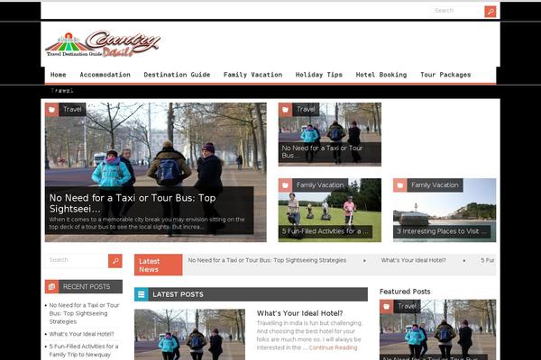 Spirit theme site design template sample