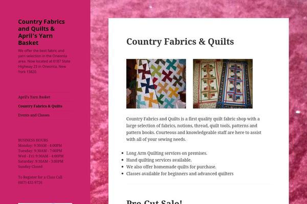 Twenty Fifteen theme site design template sample