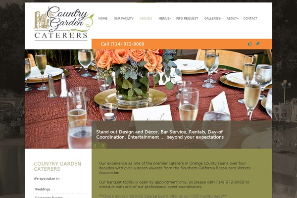 countrygardencaterers.com site used Novus