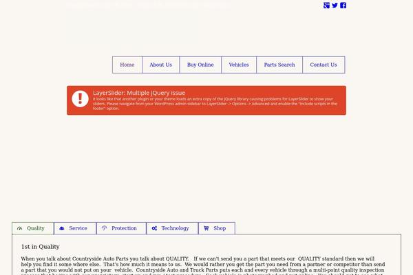 Garage theme site design template sample