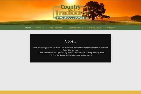 Site using Popslide - popup alternative plugin