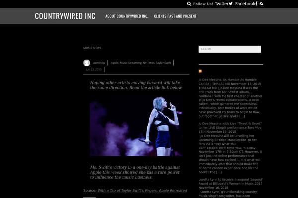 Magazine theme site design template sample