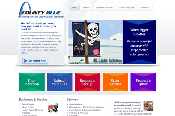 countyblue.com site used Crystal