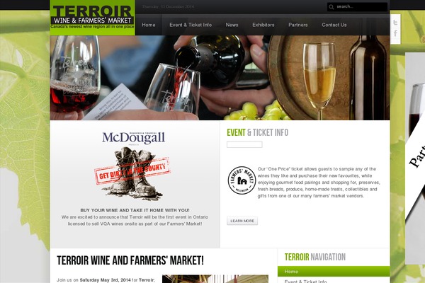 Event Manager theme site design template sample