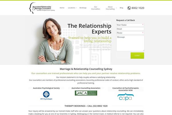Extensio theme site design template sample