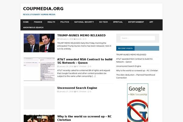 MH NewsMagazine theme site design template sample