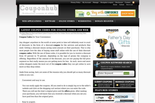 Couponpress theme site design template sample