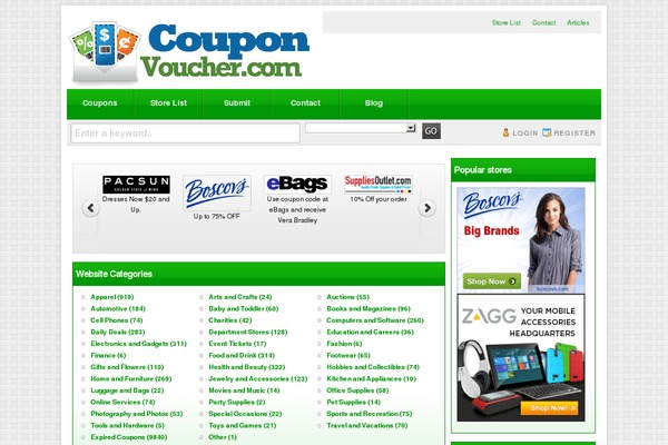 Couponpress theme site design template sample