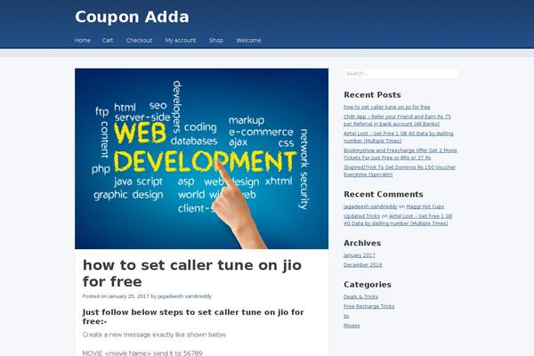 Site using Image Lazy Load plugin