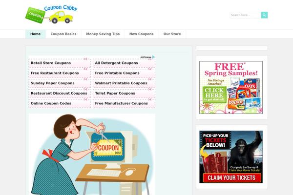 PaperCuts theme site design template sample