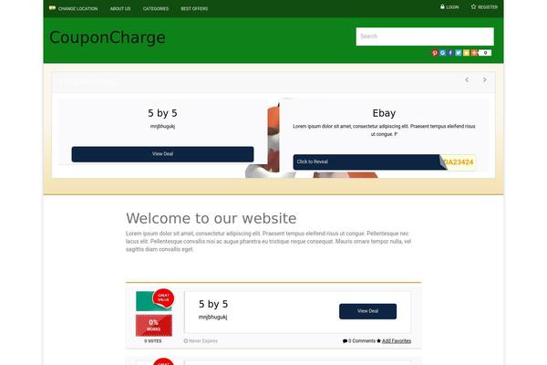 Cp theme site design template sample