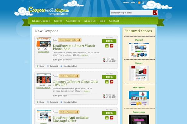 couponcodeday.com site used Freshair