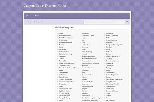 Couponpress theme site design template sample