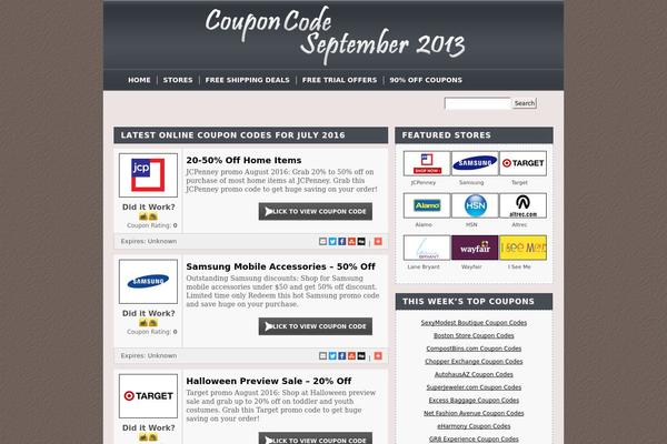 Couponpress theme site design template sample