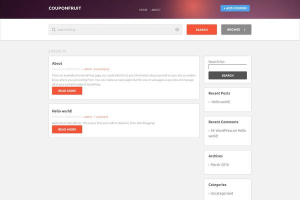 Clipper theme site design template sample