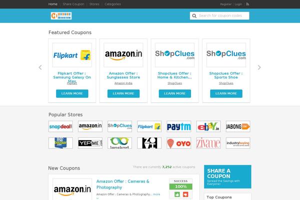 Flatter theme site design template sample