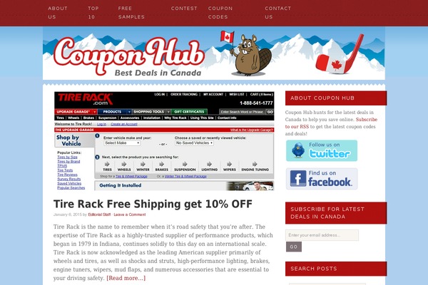 Coupon theme site design template sample