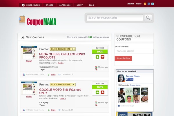 Koupon theme websites examples