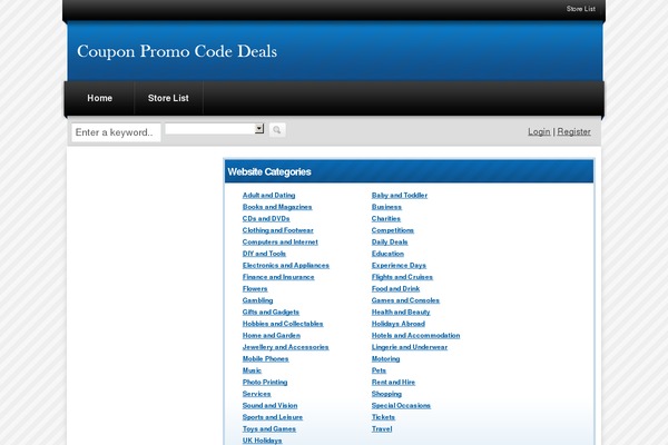 Couponpress theme site design template sample