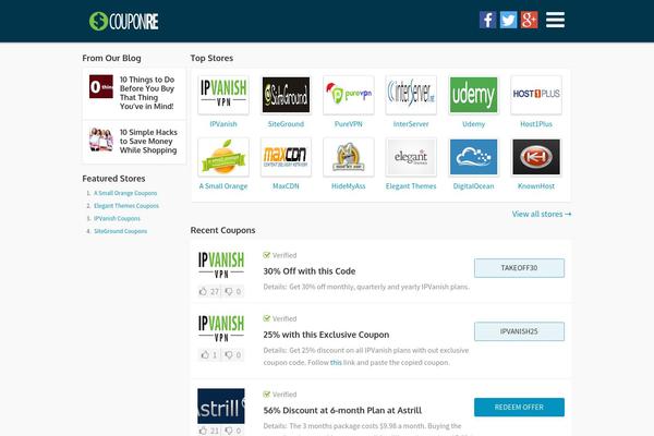 couponre.com site used Couponis