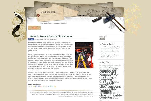 japan-style theme site design template sample