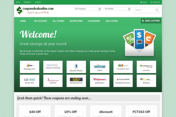 Cp theme site design template sample