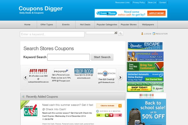 Couponpress theme site design template sample