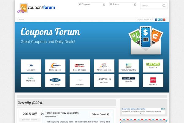 Cp theme site design template sample