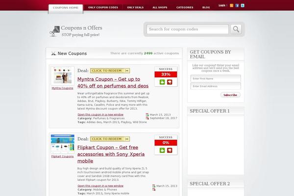 Clipper theme site design template sample