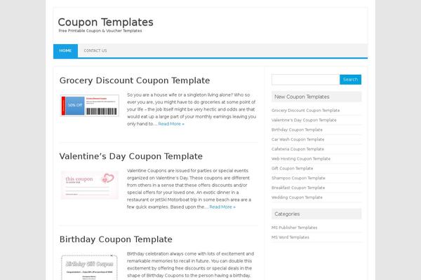 Iconic One theme site design template sample