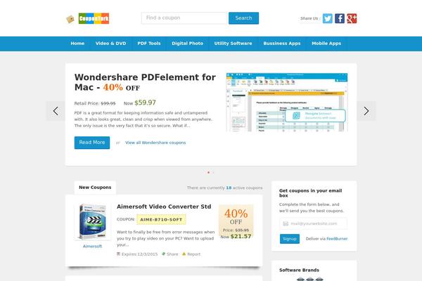 Deals theme site design template sample