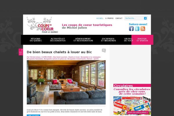 Coeur theme site design template sample