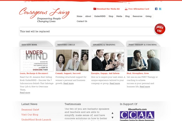 courageousliving.com site used Courageous