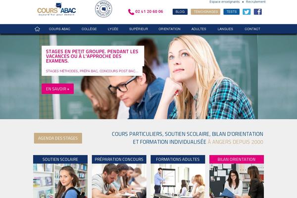 coursabac.fr site used Mastertheme