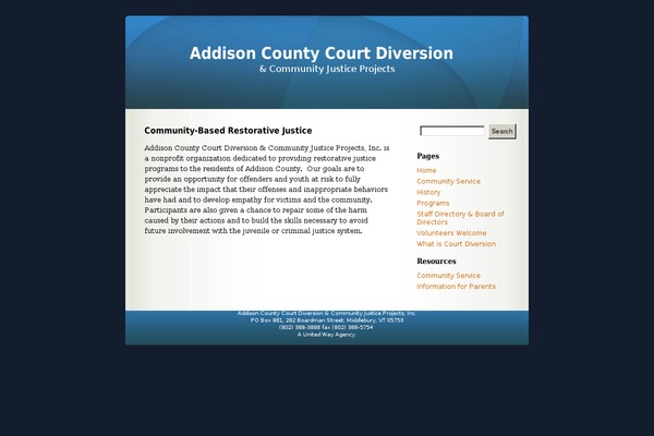 courtdiversion.com site used Sapphire