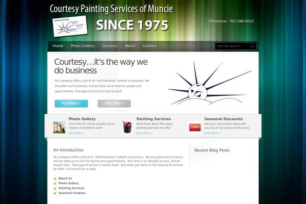 Hybrid theme site design template sample