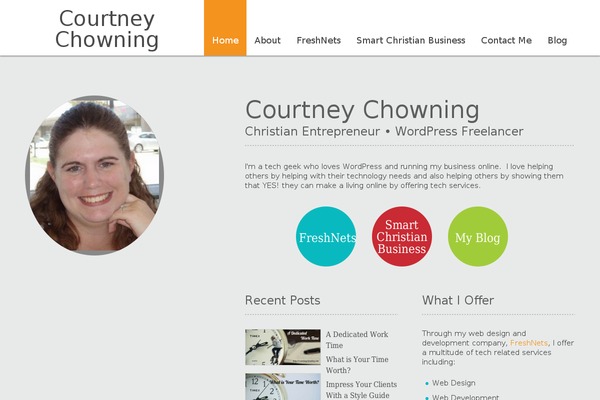 courtneychowning.com site used Veecard