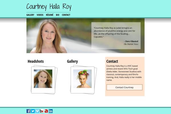 courtneyhallaroy.com site used Chrsite