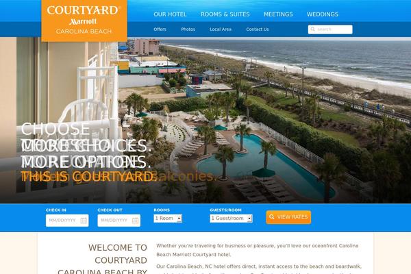 Courtyard theme site design template sample