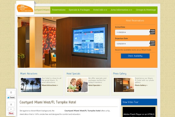 courtyardmiamiwest.com site used Hotel3