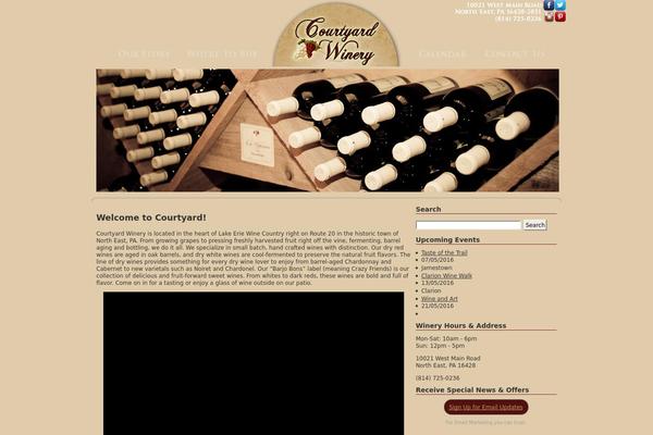 Courtyard theme site design template sample