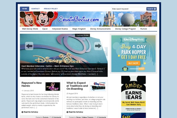 Gazette theme site design template sample