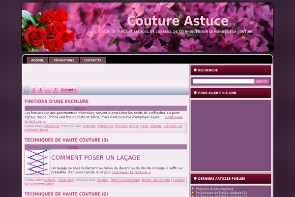Rose theme site design template sample