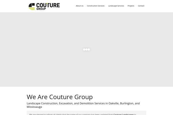 Couture theme site design template sample
