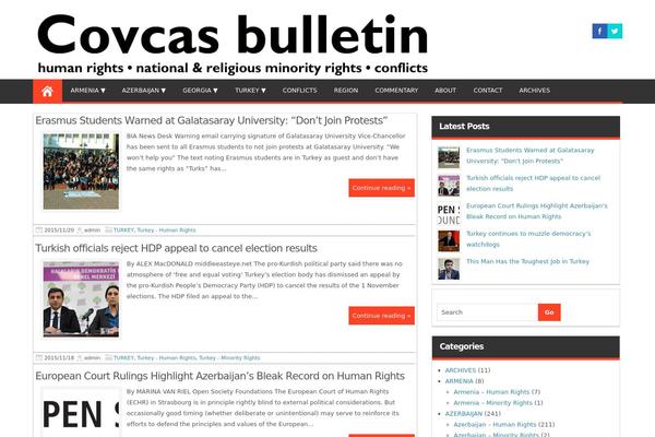 Magazinestyle theme site design template sample