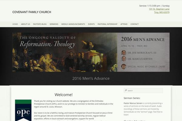 Genesis Church theme site design template sample