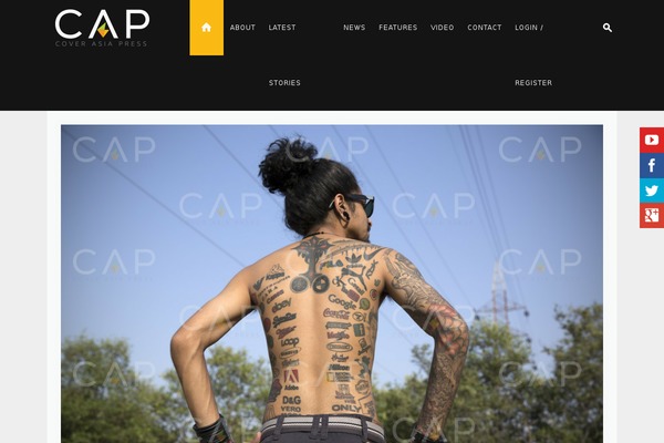 Cap theme site design template sample