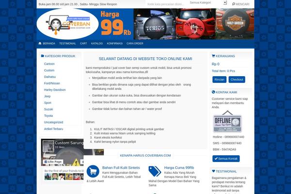 coverban.com site used Indostore5.0.2c